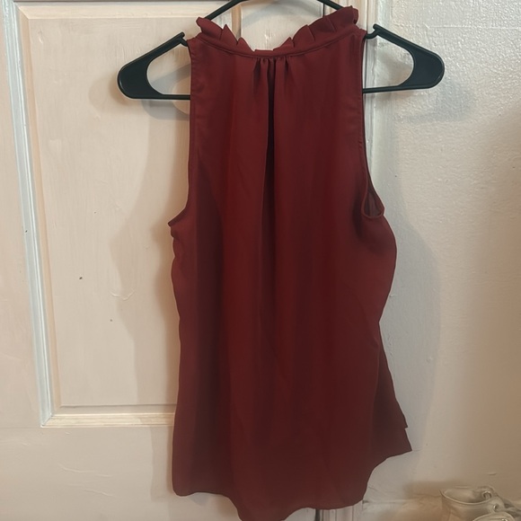 Laundry by Shelli Segal Burgundy Tank Blouse | XS - Picture 4 of 4